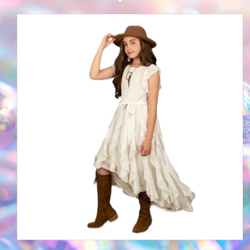 Joyfolie Mia Joy Roza Dress in Ecru size 5 NWT